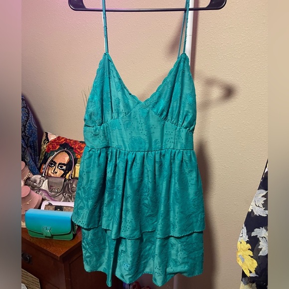 Wild Fable Green Layered Dress - Picture 2 of 4